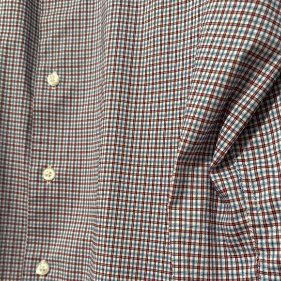 Synergy Performance Red and Blue Checkered Men's Shirt - Picture 4 of 7